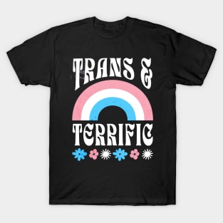 Trans and Terrific LGBT Pride Rainbow T-Shirt